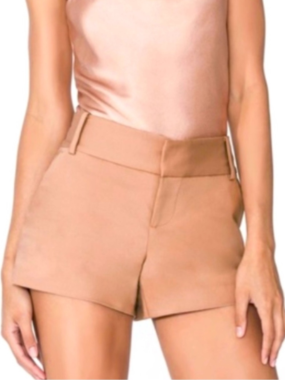 Alice + Olivia Cady Shorts In Rose Tan Classic - Picture 9 of 9